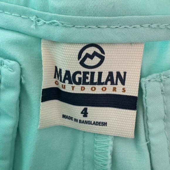 NWT Magellan Shorts Women’s Size 4 Happy Camper 4” Inseam Beach Glass Aqua NEW - Picture 5 of 8